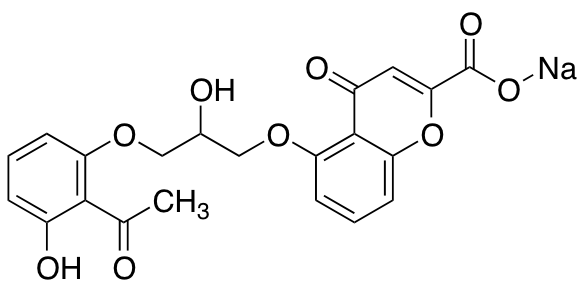 5-[3-(2-Acetyl-3-hydroxyphenoxy)-2-hydroxypropoxy]-4-oxo-4H-1-Benzopyran-2-carboxylic acid Sodium Salt