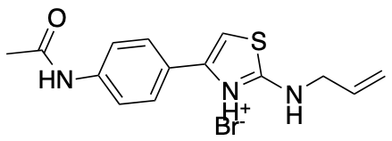 4-[4-(Acetylamino)phenyl]-2-(allylamino)-1,3-thiazol-3-ium bromide