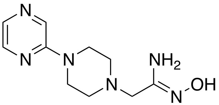 (z)-n'-hydroxy-2-[4-(pyrazin-2-yl)piperazin-1-yl]ethanimidamide